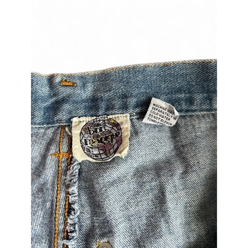 Vintage Denim Shorts Skater 90s High Rise Button Fly Carpenter Utility Shorts 5